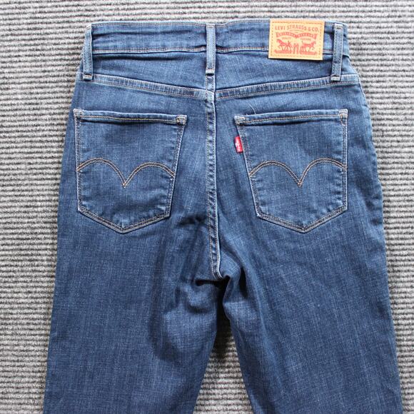 Levi's 725 Jeans Women's 26x28 Blue High Rise Bootcut Stretch - Picture 5 of 9